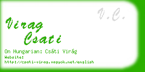 virag csati business card